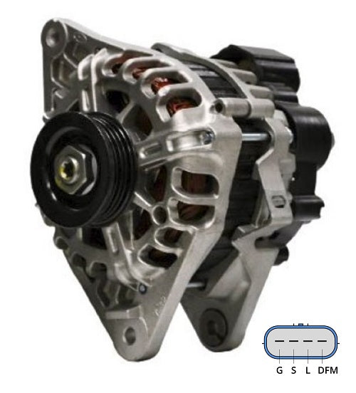 Lichtmaschine 028371 Generator VALEO/HYUNDAI 12V 90Amp 4PV60