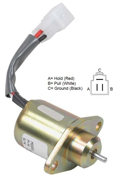Stop-Solenoid 276001 SHUT DOWN KUBOTA 12V