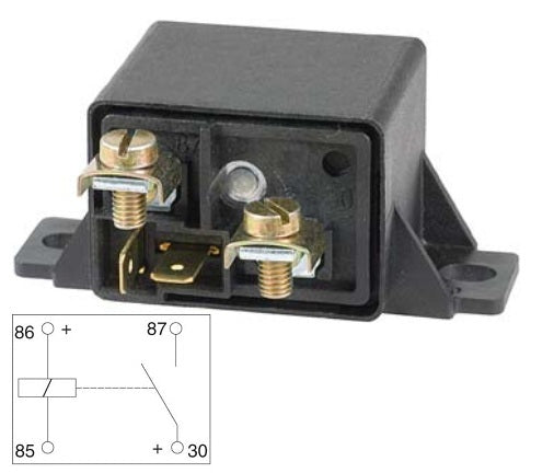 Relais-Magnetschalter 345044 POWER RELAY BOSCH 24V 50Amp.