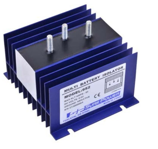 Relais-Magnetschalter 349520 LADESTROMVERTEILER 6-36V 70Amp. 1xInput 2xOutput