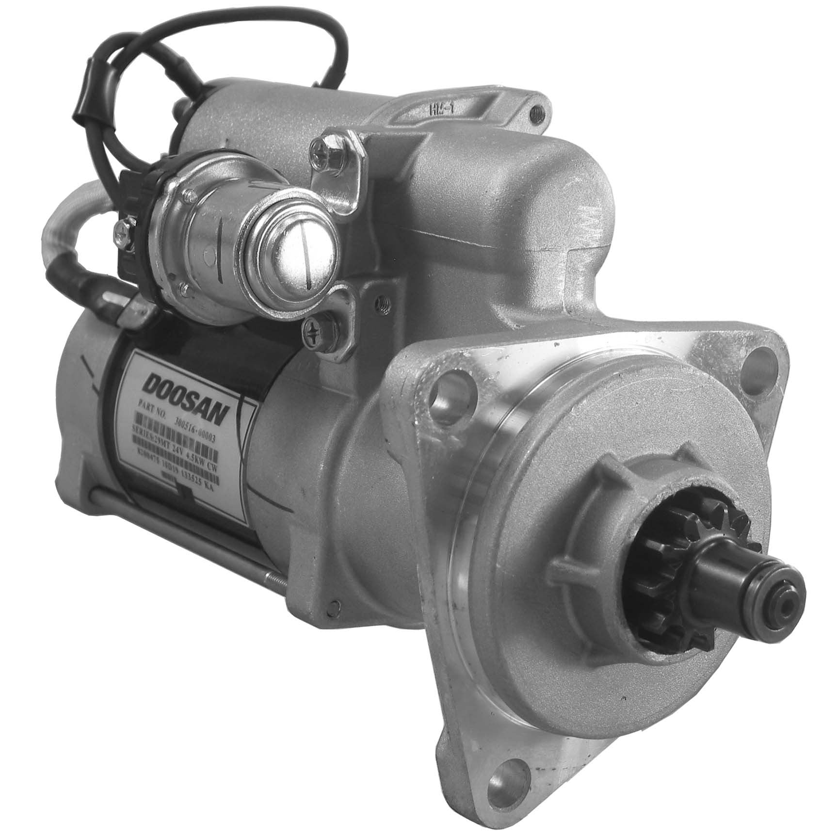 Anlasser 017076 Starter DOOSAN/DAEWOO  24V 4.5KW CW / 11Z  für 1006-6HR, Daewoo